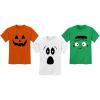 imagePumpkin Ghoul Ghost Monster Kids TShirts Halloween Costume Outfit Toddler 3 SetPumpkin Orange  Ghost White  Monster Green