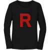 imageTeam Rocket Inspired Shirt Costume Halloween Shirts for Women SweatshirtBlack