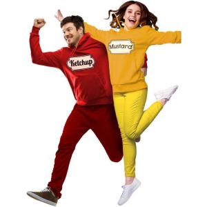 imageCouples Hoodies Ketchup and Mustard Halloween His and Hers Matching OutfitRed  Yellow