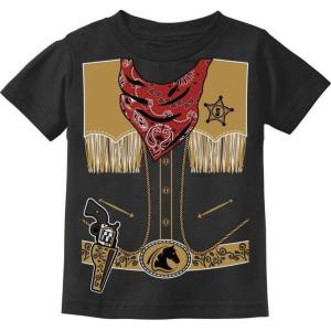 imageCowboy Shirts for Boys Western Rodeo Theme Costume Cowgirl Halloween TShirt for Toddler KidsBlack