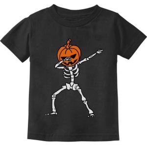imageDabbing Skeleton Shirt Jack o Lantern Pumpkin Head Halloween Shirts for KidsBlack