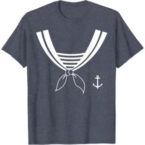 imageHalloween SailorEasy Costume TShirtHeather Blue