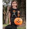 imageHalloween Dab Jack O Lantern Dabbing Pumpkin Skeleton Youth Kids TShirt XSmall Black