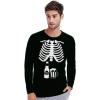 imageHalloween Pregnancy Shirt Skeleton Xray Couples Matching Long Sleeve ShirtsMen Black  Women Black
