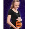 imagePregnancy Pumpkin Smuggler  Funny Halloween Mom to Be Maternity Shirt Large Black