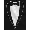 imagePrinted Tuxedo with BowTie Suit Father ampamp Son Tux Mens TShirt ampamp Baby BodysuitDad Black  Son Black