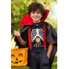 imageRibcage Skeleton Candy Shirt Funny Xray Halloween Shirts for Toddler and Youth KidsBlack