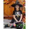 imageRibcage Skeleton Candy Shirt Funny Xray Halloween Shirts for Toddler and Youth KidsBlack