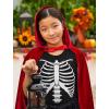 imageSkeleton Ribcage Shirt Funny Xray Rib Cage Costume Halloween Shirts for Youth Kids Boys GirlsBlack