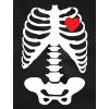imageTstars Baby Skeleton Outfit Xray Heart Halloween Easy Costume Baby BodysuitBlack