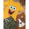 imageTstars Spongebob Shirts for Kids Squarepants Patrick Character Shirt Halloween Costume Small Yellow Gold