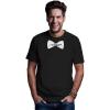 imageWhite Bow Tie Printed Tuxedo Shirts for Men Funny Tux Novelty Mens TshirtBlack