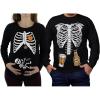 imageHalloween Pregnancy Shirt Skeleton Xray Couples Matching Long Sleeve ShirtsMen Black  Women Black