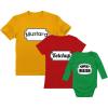 imageKetchup Mustard Sweet Relish Halloween Easy Costume Matching Family Set Outfit Mom Ketchup Red MDad Mustard Yellow MBaby Relish Green 6M 36M