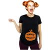 imagePregnancy Pumpkin Smuggler  Funny Halloween Mom to Be Maternity Shirt Large Black