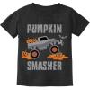 imagePumpkin Smasher Shirt Monster Truck Halloween Shirts for Toddler Girls Boys ShirtBlack