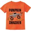 imagePumpkin Smasher Shirt Monster Truck Halloween Shirts for Toddler Girls Boys ShirtOrange