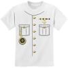 imageShip Captain Halloween Costume Outfit Suit Youth Kids TShirtWhite