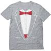 imageTstars  Printed Suit ampamp Tie Tuxedo  Red Bow Tie Bachelor Party TShirtGray