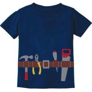 imageBuilder Easy Halloween Costume Workman Tool Belt Handyman Toddler Kids TshirtNavy