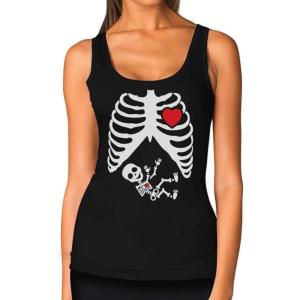 imageHalloween Funny Xray Skeleton Baby Boy Women Tank Top