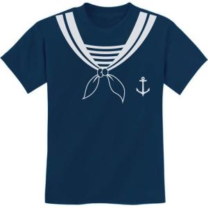 imageTeeStars  Halloween Sailor Costume Youth Kids TShirtNavy