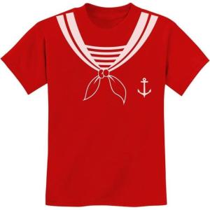 imageTeeStars  Halloween Sailor Costume Youth Kids TShirtRed