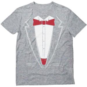 imageTstars  Printed Suit ampamp Tie Tuxedo  Red Bow Tie Bachelor Party TShirtGray