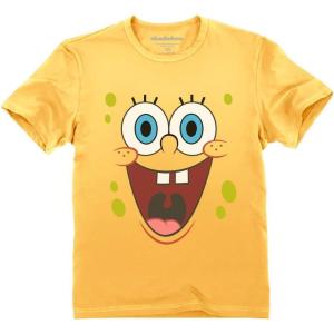 imageTstars Spongebob Shirts for Kids Squarepants Patrick Character Shirt Halloween Costume Small Yellow Gold
