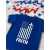 image4th of July Shirts for Men Memorial Day Faith Army USA American Flag Mens Patriotic TShirt XXXLarge Blue