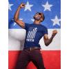 image4th of July Shirts for Men Memorial Day Faith Army USA American Flag Mens Patriotic TShirt XXXLarge Blue