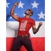image4th of July Shirts for Men Memorial Day Faith Army USA American Flag Mens Patriotic TShirt XXXXXLarge Red