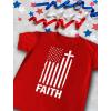 image4th of July Shirts for Men Memorial Day Faith Army USA American Flag Mens Patriotic TShirt XXXXXLarge Red