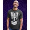 imageFunny Couples Maternity Halloween Costumes Ribcage Burger Fries Skeleton Baby Matching TShirt SetDad Black  Mom Black