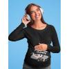 imageGamer Long Sleeve Maternity Shirt Pregnancy Announcement Funny Mom to Be Shirts GamerBlack