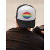 imageGay Pride Rainbow Lips Trucker Hat Love No Limits Equality Trucker Hat Mesh Cap One Size BlackWhite