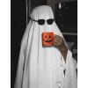 imageJack O Lantern Cup Mug Gift for Coffee Tea Lovers Scary Pumpkin Face Halloween Mugs 11 Oz Orange