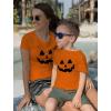 imageJack O Lantern Pumpkin Mom ampamp Toddler Matching Set Cute Halloween Costume ShirtsMom Orange  Toddler Orange