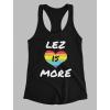 imageLEZ is More LGBT Rainbow Heart Flag Lesbian Love Pride Racerback Tank TopBerry