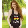 imageLEZ is More LGBT Rainbow Heart Flag Lesbian Love Pride Racerback Tank TopBerry