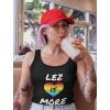 imageLEZ is More LGBT Rainbow Heart Flag Lesbian Love Pride Racerback Tank TopBerry