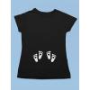 imagePregnancy Announcement Shirts Women Funny Maternity Pregnant Mom TShirtBlack