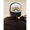 imagePride Parade Trucker Hat Gay ampamp Lesbian Pride Rainbow Flag Trucker Hat Mesh Cap One Size redWhite