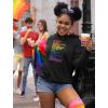imageTstars LGBT Love is Love Rainbow Hoodie Pride Month LGBTQ Gay Equality Sweatshirt Hoodies for Women Teen GirlsBlack