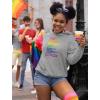 imageTstars LGBT Love is Love Rainbow Hoodie Pride Month LGBTQ Gay Equality Sweatshirt Hoodies for Women Teen GirlsGray