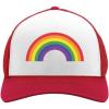 imagePride Parade Trucker Hat Gay ampamp Lesbian Pride Rainbow Flag Trucker Hat Mesh Cap One Size redWhite