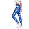 imageStars American Flag Leggings Patriotic 4th of July Red White and Women TightsBlue