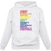 imageTstars Love is Love LGBT Pride Hoodie Rainbow Sweatshirt Gay Equality Hoodies for MenWhite
