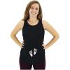 imageTstars Very Cute Baby Footprints  Pregnant Mom to Be Maternity Tank Top Medium Black