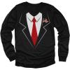 imageTuxedo Shirts for Men Printed Suit ampamp Tie Funny Costume Novelty Mens Tux ShirtBlack